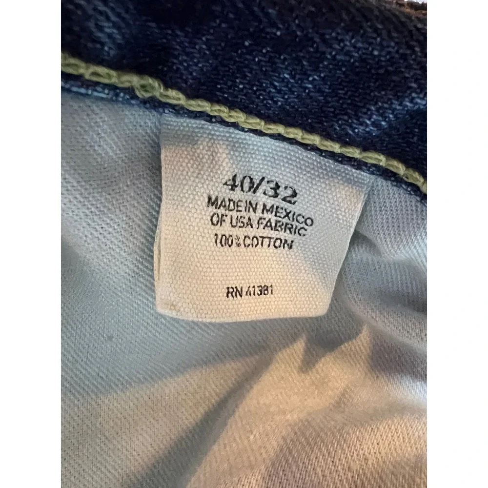 Vintage Polo Ralph Lauren Mens Classic‎ Straight Leg Blue Denim Jeans 40x32 Y2K